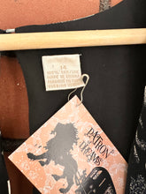 Load image into Gallery viewer, Vintage 90's Black & Grey Floral Silk Midi Dress (L-XL)