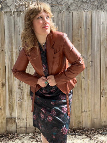 Vintage 70's Tobacco Leather Jacket (M)