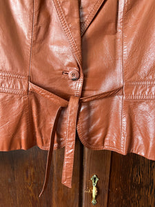 Vintage 70's Tobacco Leather Jacket (M)