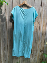 Load image into Gallery viewer, Vintage 80&#39;s Teal Polk a Dot Print Shift Dress