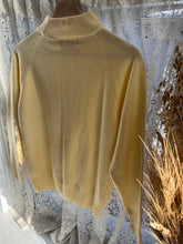 Load image into Gallery viewer, Vintage 80&#39;s Baby Yellow Acrylic Knit Sweater