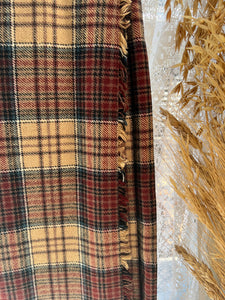 Vintage 70's Scottish Wool Tartan Kilt Skirt (Tags Still On)