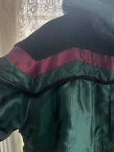Load image into Gallery viewer, Vintage Early 90&#39;s Green Burgundy &amp; Black Nylon Parka