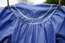 Load image into Gallery viewer, Vintage 60&#39;s Periwinkle Blue House Dress (M)