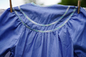 Vintage 60's Periwinkle Blue House Dress (M)