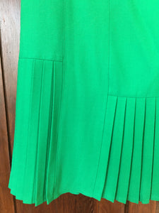 Vintage 80's Kelly Green Wool Midi Skirt (Matching Jacket Posted Separately!) (S-M)