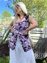 Load image into Gallery viewer, Vintage 60&#39;s Floral Sleeveless Smock Top