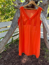 Load image into Gallery viewer, Vintage 60&#39;s Persimmon Babydoll Slip Dress/Nighty (XXL)