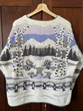 Load image into Gallery viewer, Vintage 90&#39;s Hand Knit Nordic Style Cardigan Sweater (Large)