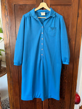 Load image into Gallery viewer, Vintage 70&#39;s Sky Blue Mid-Length Tunic Dress (Large)