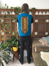 Load image into Gallery viewer, Up-Cycled One-of-a-Kind Turquoise Wool Vintage Banjara Textile Vest