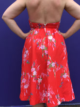 Load image into Gallery viewer, Vintage 70&#39;s Hawaiian Floral Halter Dress (S)