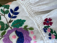 Load image into Gallery viewer, RARE! 1930&#39;s Homespun Cotton Colourful Floral Embroidered Slavic Dress (Vyshyvanka)