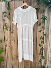 Load image into Gallery viewer, Antique 1920&#39;s White Cotton Batiste Embroidered Lawn Dress