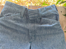 Load image into Gallery viewer, Vintage 70&#39;s Denim Mid Rise Wide Leg Jeans With Cuffs