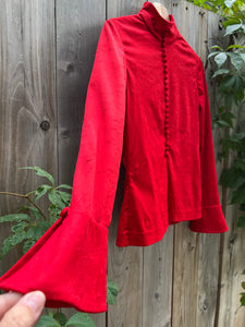 Vintage 70's Red Gothic Top