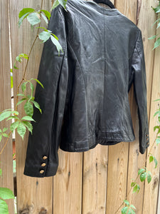 Vintage 90's Black Leather Jacket