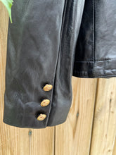 Load image into Gallery viewer, Vintage 90&#39;s Black Leather Jacket