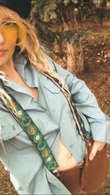 Load image into Gallery viewer, Vintage 70&#39;s Austrian Suspenders Embroidered With Native Alpine Flowers (Edelweiss)