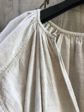 Load image into Gallery viewer, Vintage 30&#39;s Ukrainian Homespun Hemp Linen Cream Embroidered Dress (Vyshyvanka)