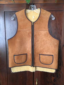 Vintage 70's Sheepskin Shearling Vest ("Men's" L)